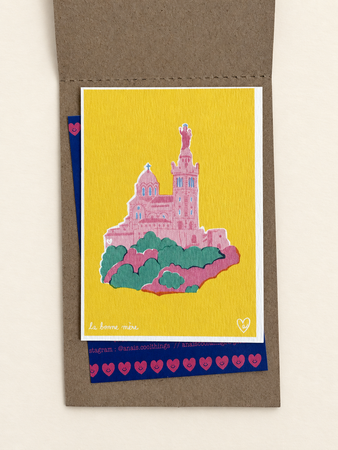 Mini print personnalisé présenté dans son carton