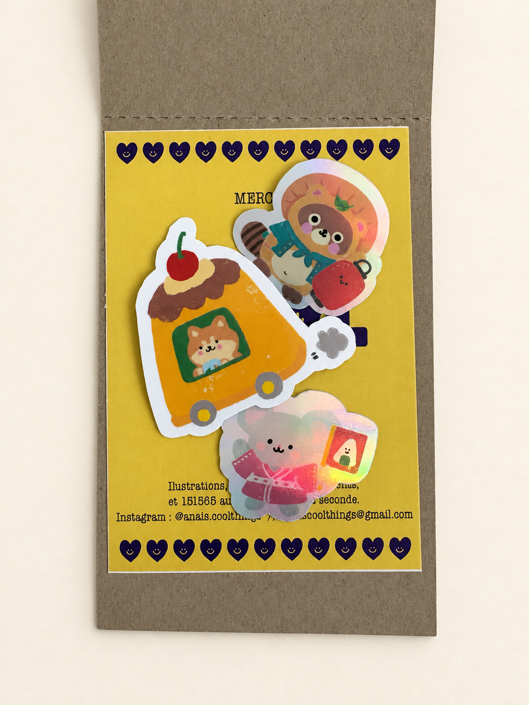 Stickers holographiques personnalisés